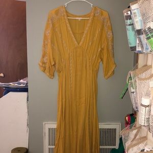 Yellow Hippie Dress